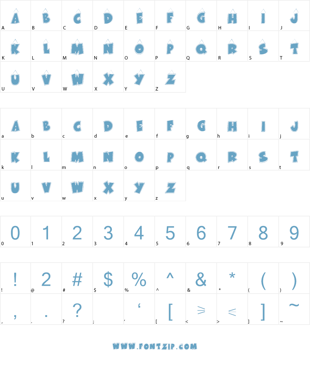 KR Bad Kitty Font Character